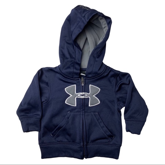 Under Armour Shirts & Tops Under Armour Childrens Navy Blue Hoodie Jacket 69 Months Poshmark